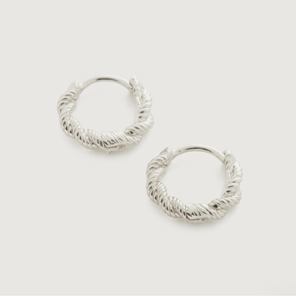 Monica Vinader Corda Huggie Earrings
